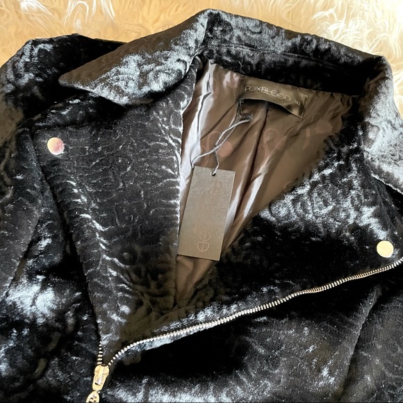 Foxblood “On the Prowl” Faux Fur Moto Jacket - Picture 4 of 5